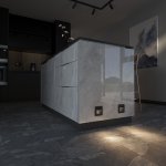 Встраиваемая LED подсветка три режима с датчиком движения  (черный матовый) W1154608 Werkel