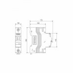 Автоматический выключатель 1P  10 A  C  4,5 kА Werkel W901P104