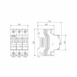 Автоматический выключатель 3P  16 A  C  4,5 кА Werkel W903P164