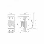 Автоматический выключатель 2P  25 A  C  6 кА Werkel W902P256