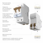 Автоматический выключатель 2P  50 A  C  6 кА Werkel W902P506