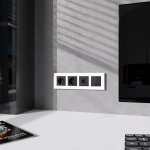 Рамка на 4 поста Slab (белый матовый) W0042961 Werkel