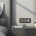 Рамка на 3 поста Slab (черный матовый) W0032908 Werkel