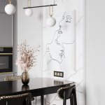 Рамка на 3 поста Slab (черный матовый) W0032908 Werkel