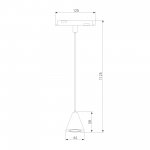 Slim Magnetic Трековый светильник 5W 4200K Event (латунь) 85039/01 Elektrostandard