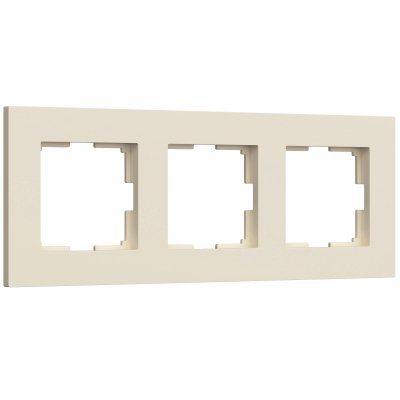 Рамка на 3 поста Slab (айвори матовый) W0032962 Werkel Рамка на 3 поста Slab (айвори матовый) W0032962 Werkel