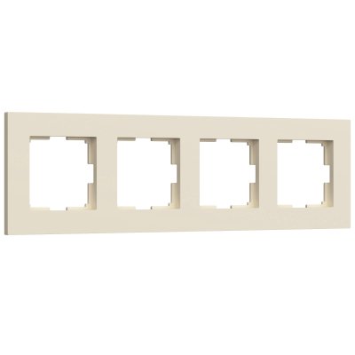 Рамка на 4 поста Slab (айвори матовый) W0042962 Werkel Рамка на 4 поста Slab (айвори матовый) W0042962 Werkel