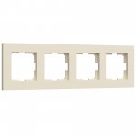 Рамка на 4 поста Slab (айвори матовый) W0042962 Werkel