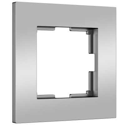 Рамка на 1 пост Slab (серебро матовый) W0012965 Werkel