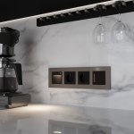 Рамка на 4 поста Slab (бронза матовый) W0042963 Werkel