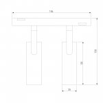 Slim Magnetic Трековый светильник 14W 4200K Dual (чёрный) 85046/01 Elektrostandard