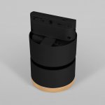 Светильник потолочный светодиодный Impact чёрный матовый/золото 10W 4200K (85514/01) однофазный Elektrostandard