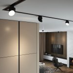 Светильник потолочный светодиодный Smooth чёрный матовый 10W 4200K (85515/01) однофазный Elektrostandard