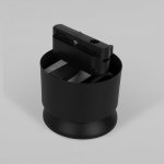 Светильник потолочный светодиодный Smooth чёрный матовый 10W 4200K (85515/01) однофазный Elektrostandard