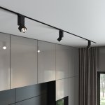 Светильник потолочный светодиодный Cubus чёрный матовый 10W 4200K (85516/01) однофазный Elektrostandard