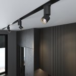 Светильник потолочный светодиодный  Sens чёрный матовый 10W 4200K (85047/01) однофазный Elektrostandard