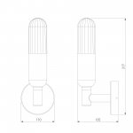 35165/U/ Светильник садово-парковый со светодиодами ISIDA LED серый Elektrostandard