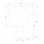 35166/U/ Светильник садово-парковый Gravity черный Elektrostandard