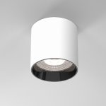 Светильник потолочный светодиодный 25034/LED 10W 4200K белый/чёрный жемчуг Elektrostandard