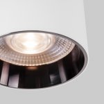 Светильник потолочный светодиодный 25034/LED 10W 4200K белый/чёрный жемчуг Elektrostandard