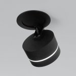 Встраиваемый светодиодный светильник 25035/LED 8W 4200K чёрный Elektrostandard