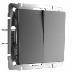 Выключатель двухклавишный (графит матовый) W1120064 Werkel