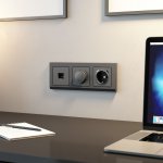 Розетка Ethernet RJ-45 (графит матовый) W1181064 Werkel