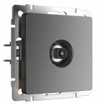 ТВ-розетка оконечная (графит матовый) W1183064 Werkel