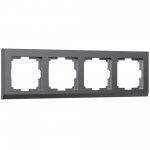 Рамка на 4 поста Stark (графит матовый) W0041864 Werkel
