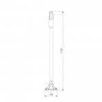 Светильник садово-парковый со светодиодами ISIDA LED серый 35165/F Elektrostandard