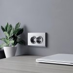 Рамка для двойной розетки Stark (серебряный матовый) W0081865 Werkel