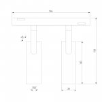 Slim Magnetic Умный трековый светильник 14W 2700-6500K Dim Dual (латунь) 85056/01 Elektrostandard