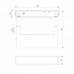 Slim Magnetic Умный трековый светильник 6W 2700-6500K Dim Kos (чёрный) 85081/01 Elektrostandard