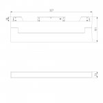 Slim Magnetic Трековый светильник 18W 4200K Kos (чёрный) 85086/01 Elektrostandard