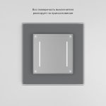 Сенсорный выключатель двухклавишный с подсветкой (серебряный) W4522006 Werkel