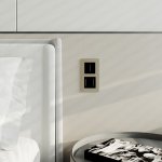 Сенсорный выключатель двухклавишный с подсветкой (черный) W4522008 Werkel