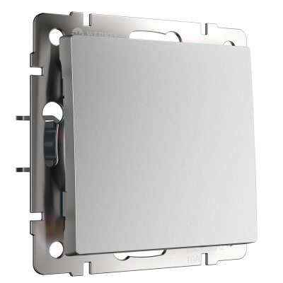 Выключатель одноклавишный проходной (серебряный матовый) W1112065 Werkel Выключатель одноклавишный проходной (серебряный матовый) W1112065 Werkel