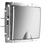 Розетка влагозащ. с зазем. с защит. крышкой и шторками (серебряный матовый) W1171265 Werkel