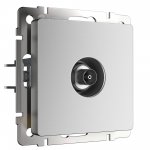 ТВ-розетка оконечная (серебряный матовый) W1183065 Werkel