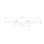 Flat Magnetic Шинопровод встраиваемый (2м) чёрный 85130/00 Elektrostandard