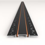 Flat Magnetic Шинопровод встраиваемый (2м) чёрный 85130/00 Elektrostandard