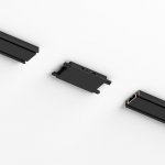 Flat Magnetic Четырёхсторонний соединитель для накладного шинопровода (чёрный) 85003/00 Elektrostandard