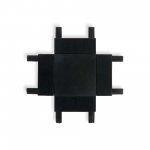 Flat Magnetic Четырёхсторонний соединитель для накладного шинопровода (чёрный) 85003/00 Elektrostandard