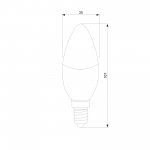 Светодиодная диммируемая лампа Dimmable 7W 4200K E14 (C35) BLE1448 Elektrostandard