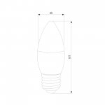 Светодиодная диммируемая лампа Dimmable 7W 4200K E27 (C35) BLE2775 Elektrostandard