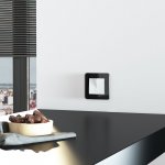 Рамка на 1 пост Elite (черный, стекло) W0012448 Werkel