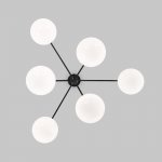 Потолочный светильник Eurosvet 60147/6 черный Marbella