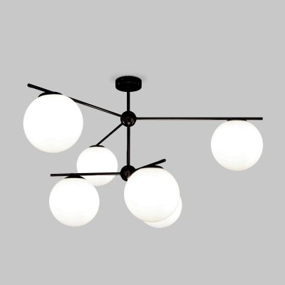 Потолочный светильник Eurosvet 60147/6 черный Marbella