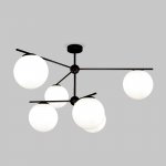 Потолочный светильник Eurosvet 60147/6 черный Marbella