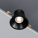 Встраиваемый светодиодный светильник 7W 3000K BK черный 15266/LED Elektrostandard
